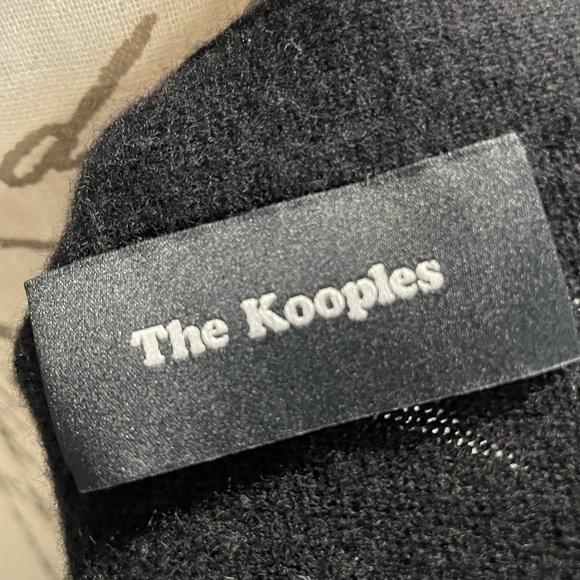 THE KOOPLES Embellished Jumper wool cashmere sweater black womens size 2 - Picture 5 of 6